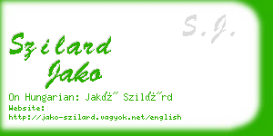 szilard jako business card